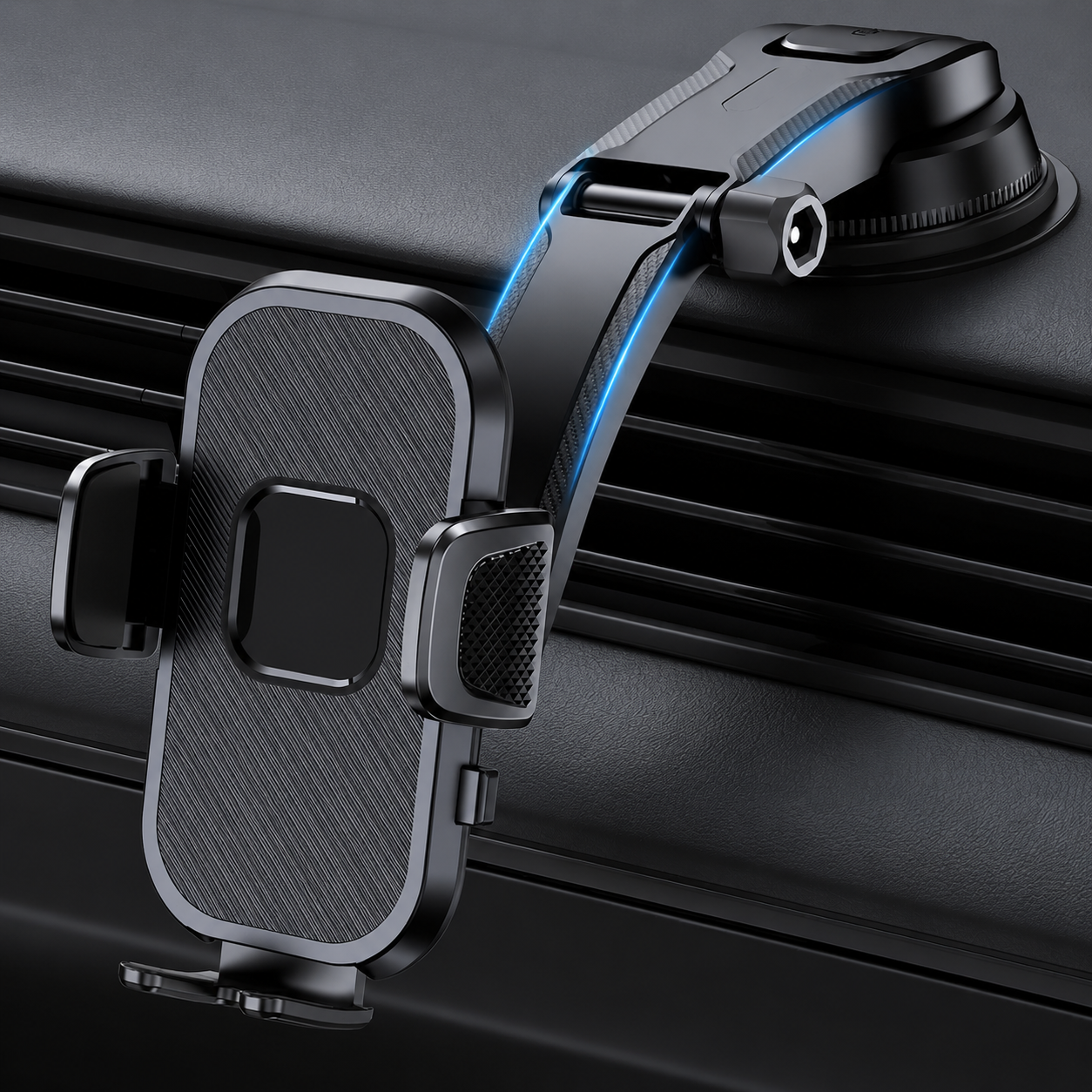 360° Rotatable & Adjustable Car Phone Holder (Dashboard Mount)