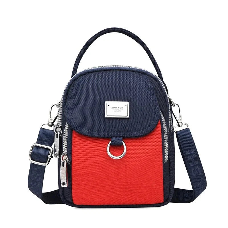 Handbag Ample Storage Multiple Zip Pockets Removable Strap