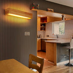 Minimalist LED Wall Light – Contemporary Wooden Fixture for Bedroom & Living Room