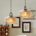 Retro-Colored Glass Pendant Light Fixture