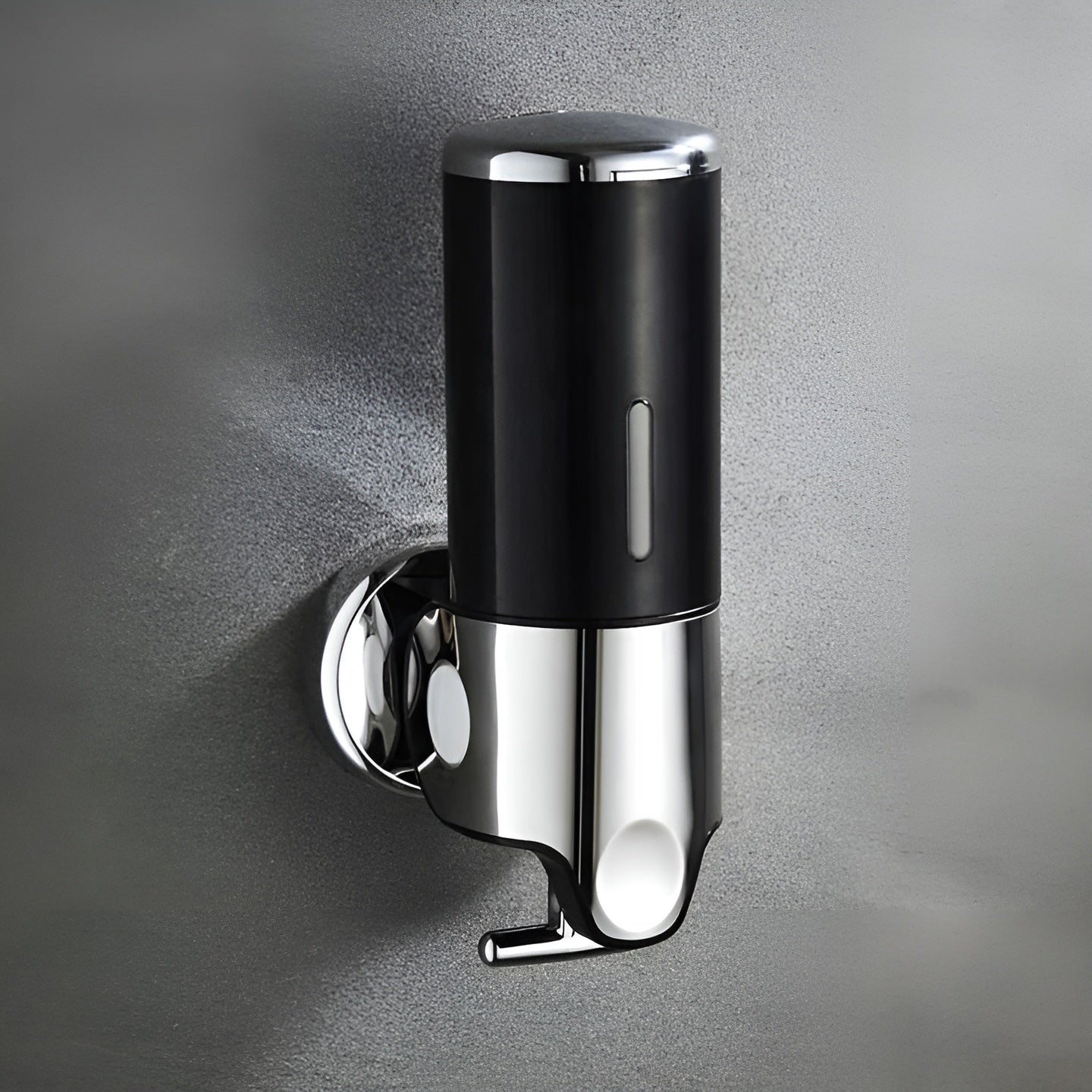 Marble-Effect Wall Soap Dispenser for Easy Mounting