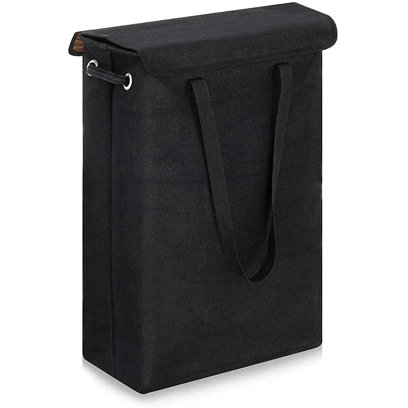 Laundry Basket Slim 45L Fitted Lid & Handles