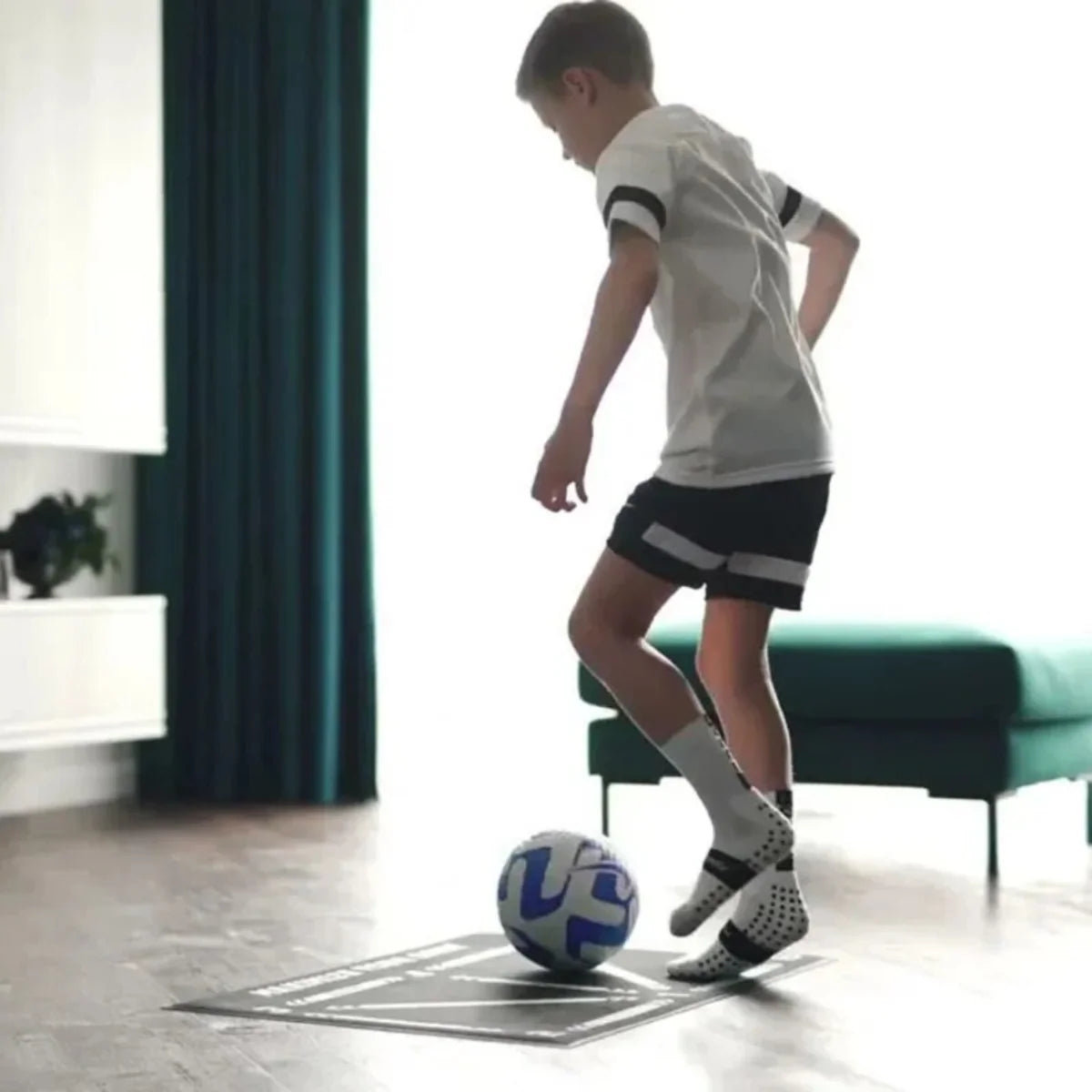 Football Skills Mat Pro-Style Weather-Resistant Roll-Up