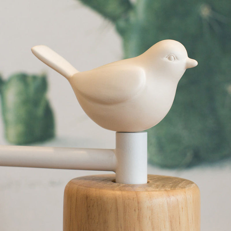 LED Wall Sconce for Bedroom - Wooden Bird Design Lamp