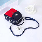 Handbag Ample Storage Multiple Zip Pockets Removable Strap