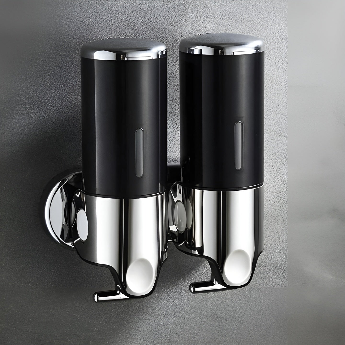 Marble-Effect Wall Soap Dispenser for Easy Mounting
