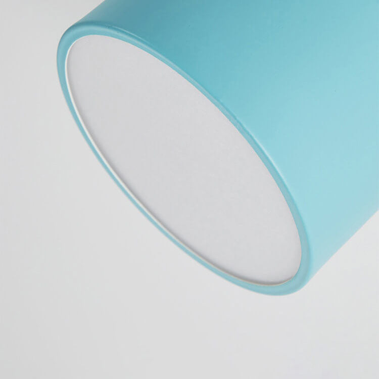 Flush Mount LED Ceiling Light with Wooden Accent in Scandinavian Style