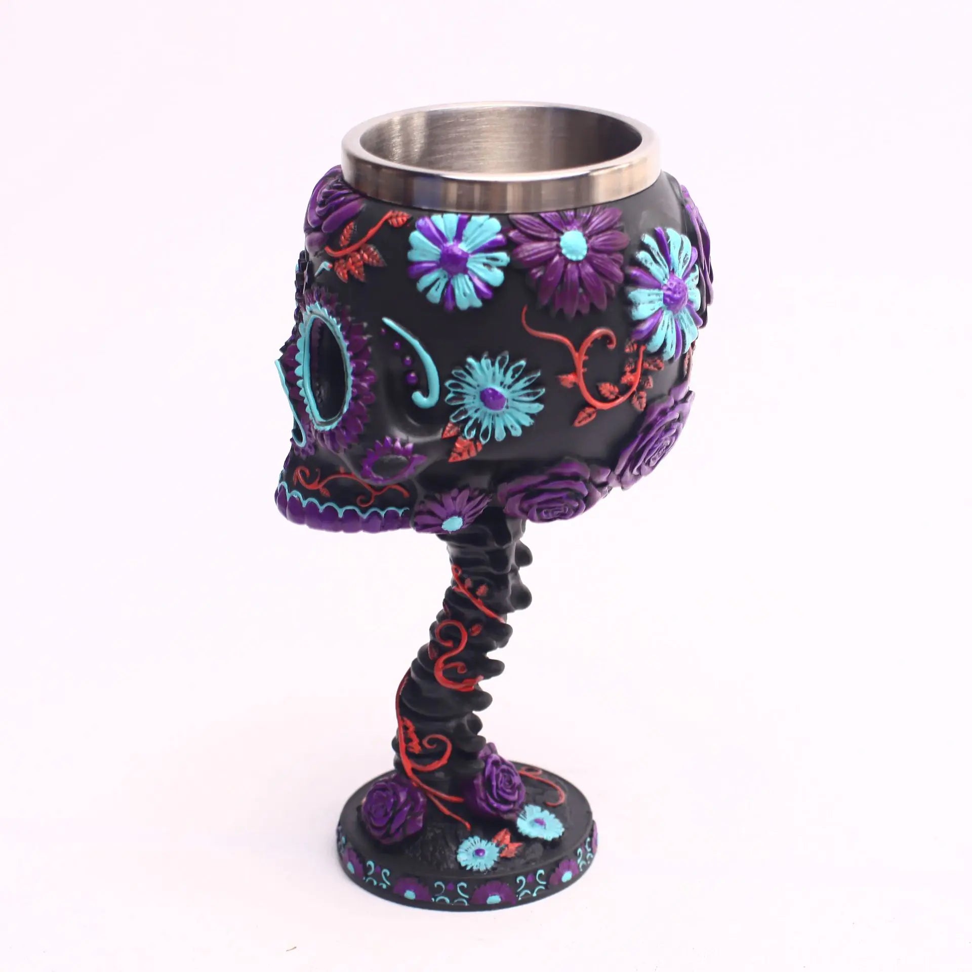 Gothic Skull Stainless Steel Wine Goblet