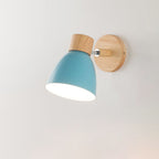 Wood and Iron Macaron Lamp – Contemporary Minimalist Wall Light