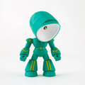 Adjustable Head LED Table Lamp in Robot Design – Plastic Construction