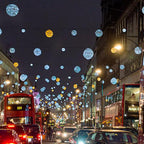 LED Sphere Lights with Metal Wire Ball Design for Hanging Decor