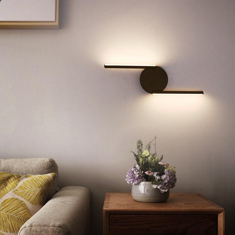 Modern Arc Design LED Wall Light with Curved Lines