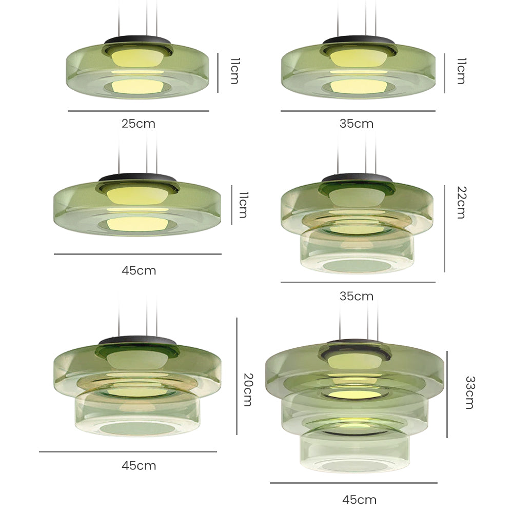 Bauhaus Inspired Hanging Light – Glass Pendant Fixture