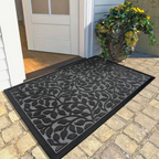 Non-Slip Doormat with Raised Pattern for Enhanced Traction