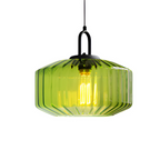 Retro-Colored Glass Pendant Light Fixture