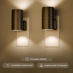 LED Wall Lamp with Smart Auto Mode – Plug-In Design