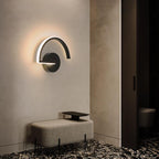 Modern Arc Design LED Wall Light with Curved Lines