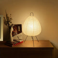 Zen Minimalist Table Lamp with Japanese Rice Paper Design