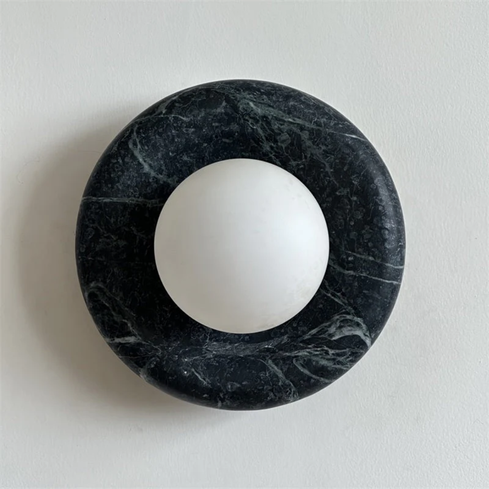 Elegant Indoor LED Wall Light Fixture - Modern Marble Sconce