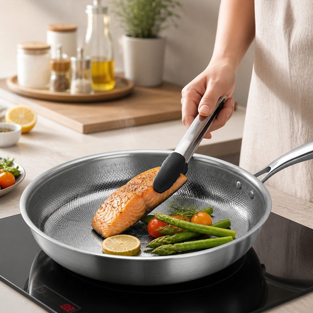 Titanium Nonstick Induction-Compatible Frying Pan