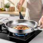 Physical Non-Stick 5-Layer Stainless Steel Skillet