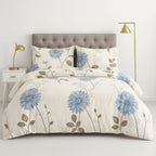 Blooming Elegance Duvet Cover Ensemble