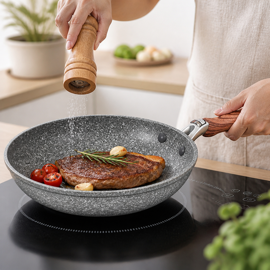 Induction & Gas Compatible Non-Stick Frying Pan (20/26/28 cm)