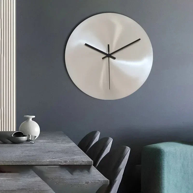 Tranquil Elegance: Olive Stainless Steel Wall Clock