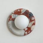 Elegant Indoor LED Wall Light Fixture - Modern Marble Sconce
