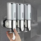 Marble-Effect Wall Soap Dispenser for Easy Mounting