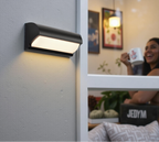 Rectangular LED Panel Outdoor Wall Light in Black