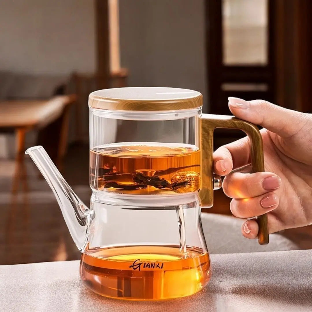 EcoGlass Magnetic Brew Teapot for Perfect Tea Moments
