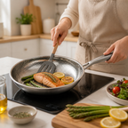 Hammer-Pattern Titanium Non-Stick Frying Pan (Induction-Ready)