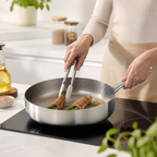 Induction & Oven-Safe Lotus Titanium Non-Stick Frying Pan (20cm)