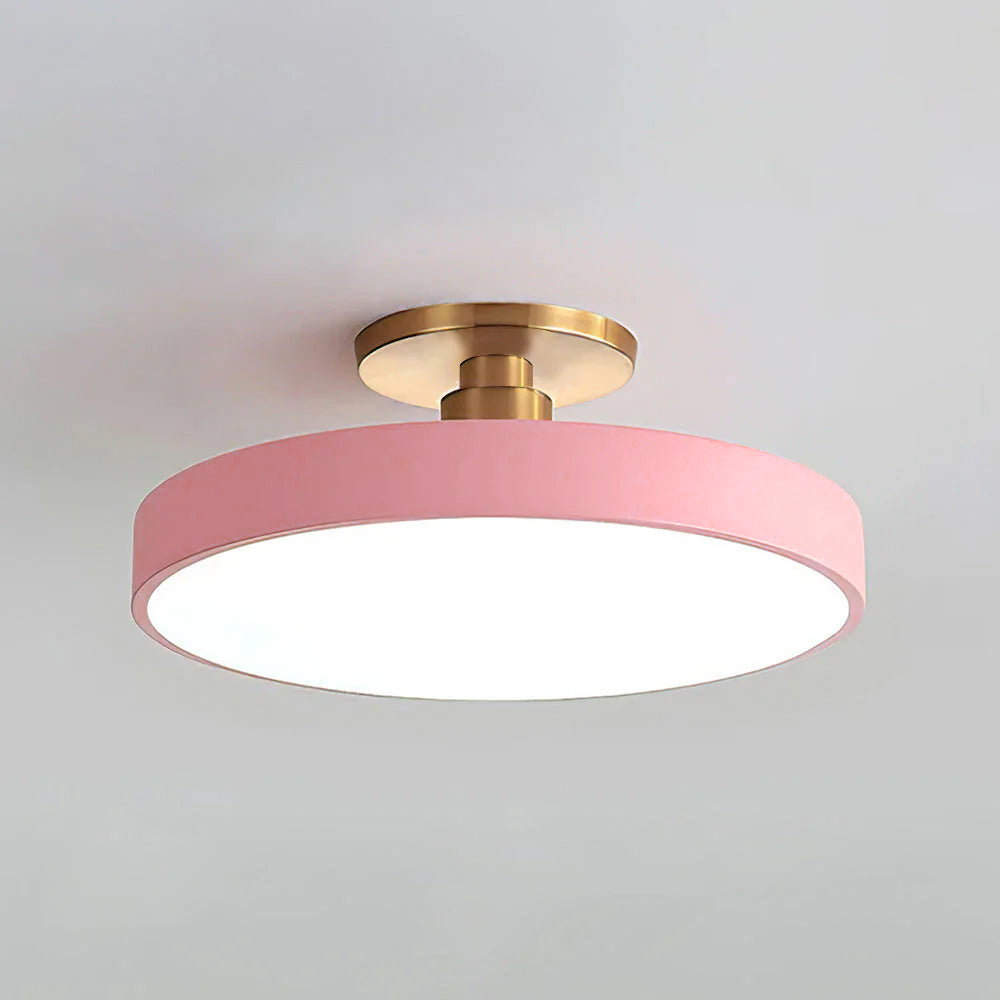 Stylish Dual-Tone LED Ceiling Fixture with Remote Dimming