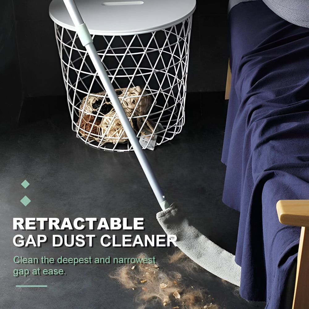 Flat Design Microfiber Brush for Cleaning Gaps - Retractable Mop Tool