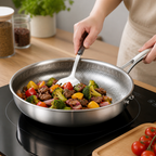 304 Stainless Steel Titanium Non-Stick Frying Pan (28 cm)