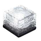 Color-Changing Solar Cube Light for Garden with Water Ripple Design