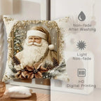 Velvet Cushion Cover for Christmas Decor in Gold