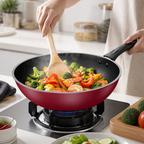 German Diamond Non-Stick Maifan Stone Frying Pan (Induction & Gas Compatible)