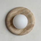 Elegant Indoor LED Wall Light Fixture - Modern Marble Sconce