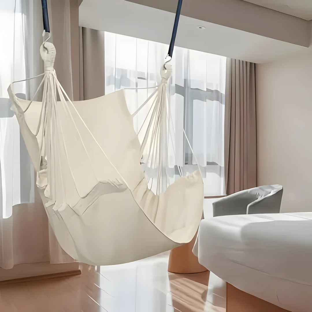 Outdoor Cotton Rope Swing Seat - Hanging Hammock Chair