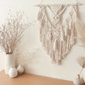 Handwoven Tapestry Wall Decor in Bohemian Macrame Style