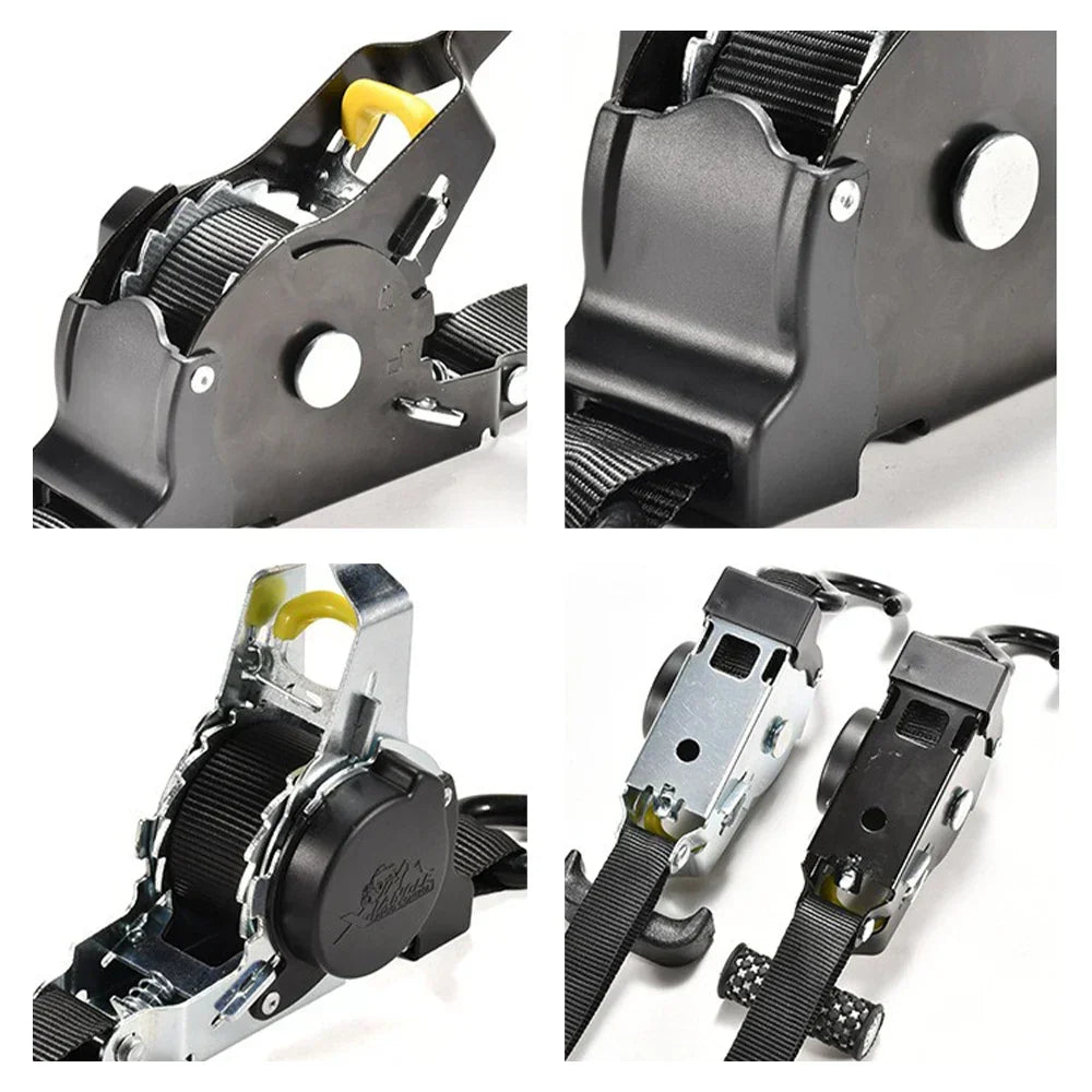 Ratchet Strap Auto-Retractable S-Hook 500 lb