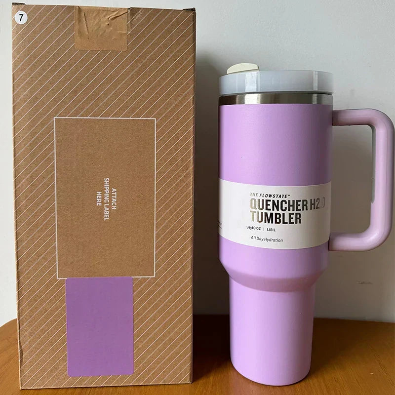 Insulated Tumbler 1.2L Stainless Steel Handle Lid