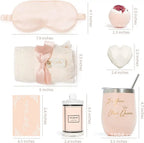 Bath Gift Set Pink Metal Spa Basket