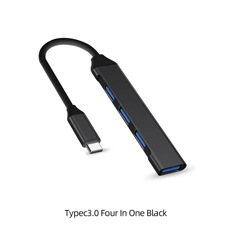 USB Hub 4-Port USB 3.0 & 2.0 Aluminum