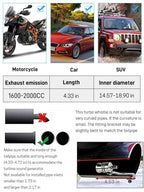 Exhaust Sound Amplifier Turbo Sound Universal Fit Aluminum Alloy