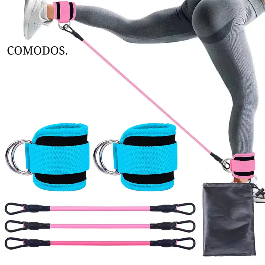 Resistance Bands For Glutes & Legs Adjustable Levels
