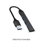 USB Hub 4-Port USB 3.0 & 2.0 Aluminum